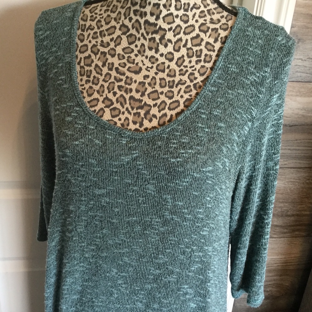 Turquoise Knit Tunic - Picture 2 of 5